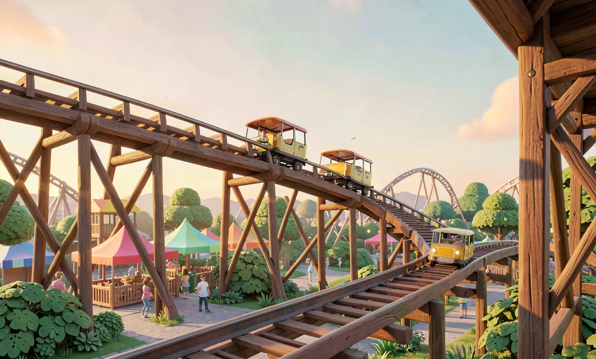 Classic Wooden Coaster