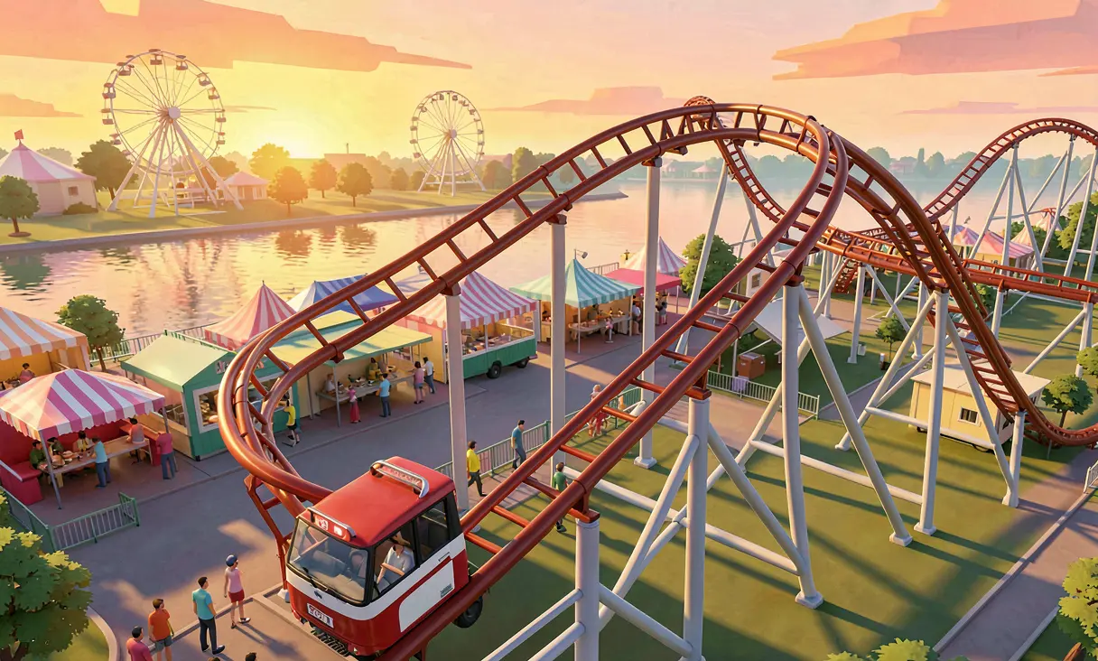 Corkscrew Roller Coaster
