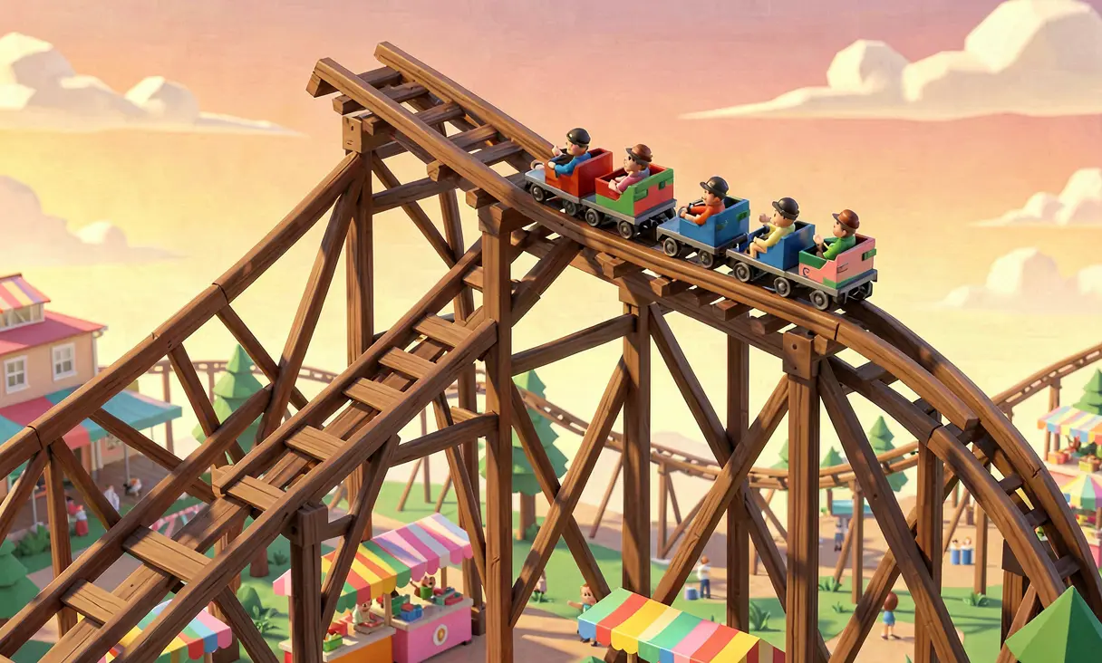 Wooden Roller Coaster